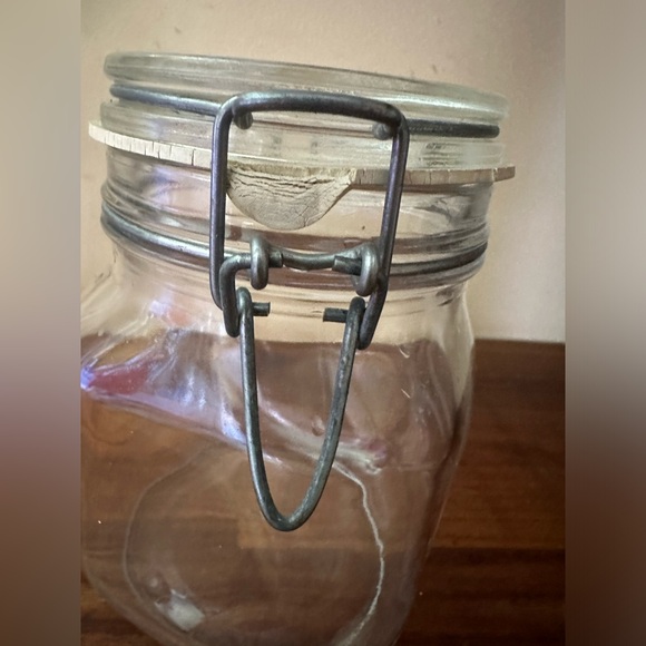 Vintage Glass Jar Per Alimenti Vetri Di Fidenza Made in Italy W/Lid 1/2 L Clear - Picture 4 of 7